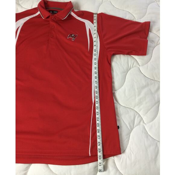 Tampa Bay Buccaneers Embroidered Button Up Polo Mens XL - Picture 7 of 10